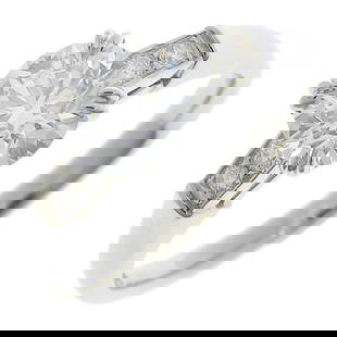 Harry Winston Round Cut D-FL-VG Trist Pt950 Platinum x Diamond No. 10 0.90 Women's Ring S: Harry Winston Round Cut D-FL-VG Trist Pt950 Platinum x Diamond No. 10 0.90 Women's Ring S Brand: Harry Winston Gender: Women Material: Platinum 950 Stone: Diamond Clarity: FL Stone Cut: Round cut Othe