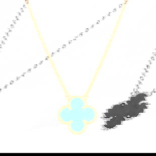 Van Cleef & Arpels Alhambra Necklace Pendant K18YG Gold Malachite VCAR09VA00: Van Cleef & Arpels Alhambra Necklace Pendant K18YG Gold Malachite VCAR09VA00 Brand: Van Cleef & Arpels Line: Alhambra Model: VCAR09VA00 Necklace Type: Necklace Pendant Type: Pendant Gender: Women Mate