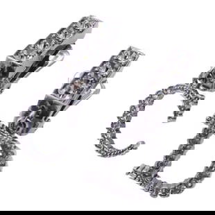 Christian Dior Earrings Women's Silver Rhinestone: Christian Dior Earrings Women's Silver Rhinestone Brand: Christian Dior Type: Clip earrings Gender: Women Material: Rhinestone Color: Silver Stone: Rhinestone Size (HxWxD): 36.00mm x 13.40mm / 1.42 x