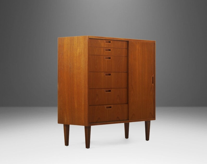 Danish Modern GentlemanS Dresser / Cabinet After Arne Vodder In Teak C. 1960S: Danish Modern GentlemanS Dresser / Cabinet After Arne Vodder In Teak C. 1960S Danish Modern Gentleman's Dresser / Cabinet After Arne Vodder in Teak c. 1960s About: An exceptional Danish Modern cabinet