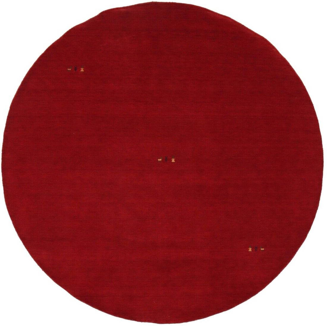 Tribal Square Pictorial Design Contemporary 6x6 Gabbeh Modern Round Rug