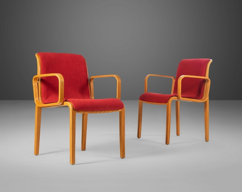 Set Of Two (2) Vintage Model 1305Uo Armchairs By Bill Stephens For Knoll Usa C. 1970S: Set Of Two (2) Vintage Model 1305Uo Armchairs By Bill Stephens For Knoll Usa C. 1970S Set of Two (2) Vintage Model 1305UO Armchairs by Bill Stephens for Knoll USA c. 1970's About: This exceptional set