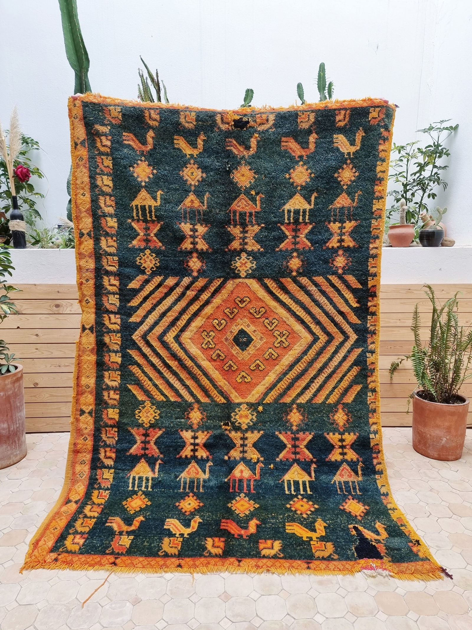 88.5 x 57 inches - 225 x 145 Cm Moroccan Rug. vintage Taznakht Rug Hand Woven by Berber women: 88.5 x 57 inches - 225 x 145 Cm Moroccan Rug. vintage Taznakht Rug Hand Woven by Berber women handmade natural rug TAZNAKHT RUGS Taznakht is a town in Ouarzazate Morocco. Also called Ait Ouaouzguite.