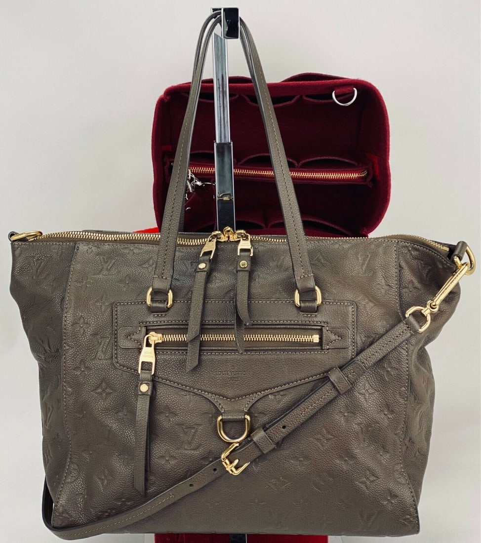 LOUIS VUITTON Bag Ombre Lumineuse PM Brown Empriente Leather 2 Way Shoulder A851: LOUIS VUITTON Bag Ombre Lumineuse PM Brown Empriente Leather 2 Way Shoulder A851 Bag Width: 17 in across top Closure: Zip Handle/Strap Color: Brown Size: Small Hardware Color: Gold Bag Depth: 7 in Acc