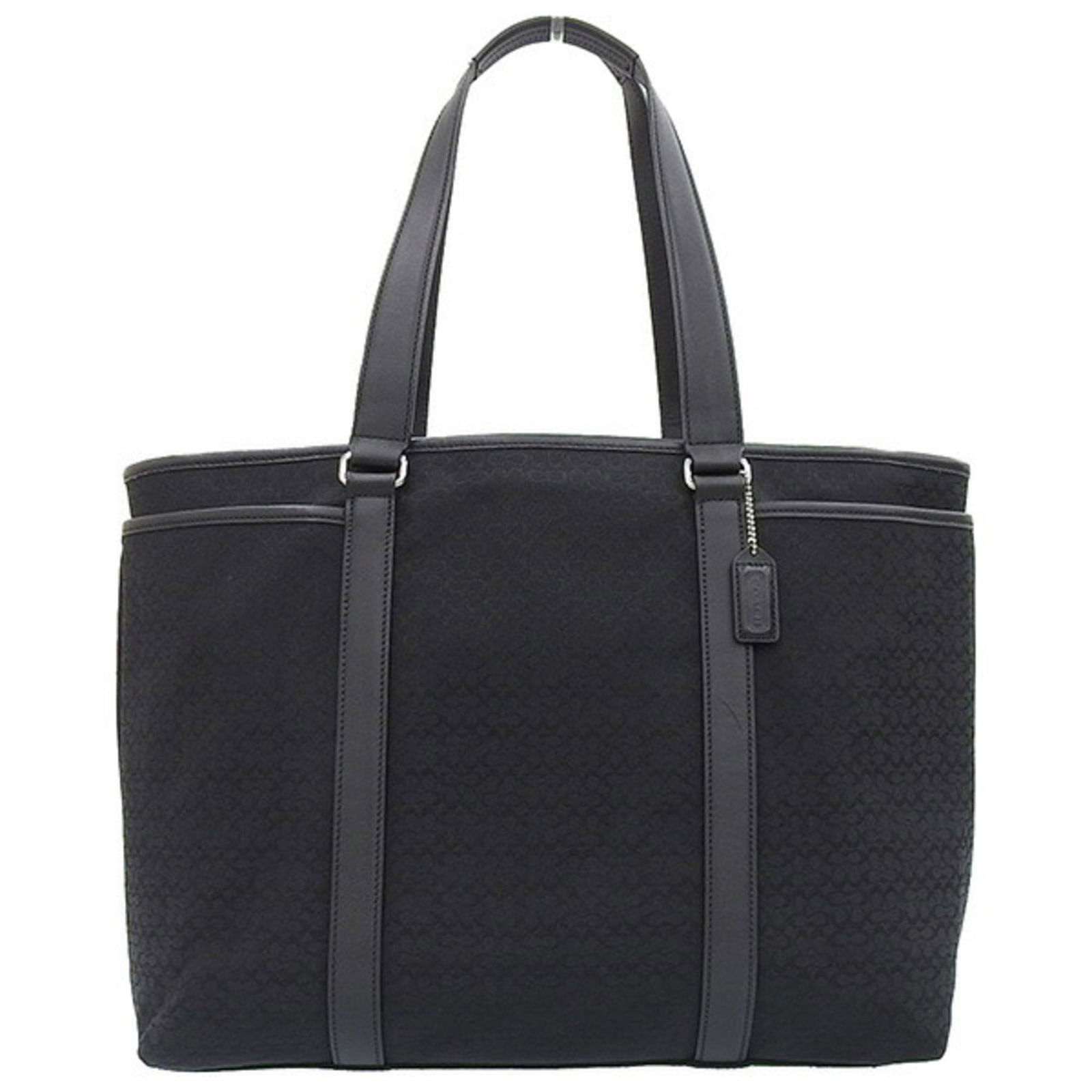 COACH coach canvas leather signature mothers tote bag F77014 black ladies: COACH coach canvas leather signature mothers tote bag F77014 black ladies Brand: Coach Line: Signature Model: F77014 Type: Tote bag Material: Canvas Leather Canvas: Leather: Color: Black Gender: Women