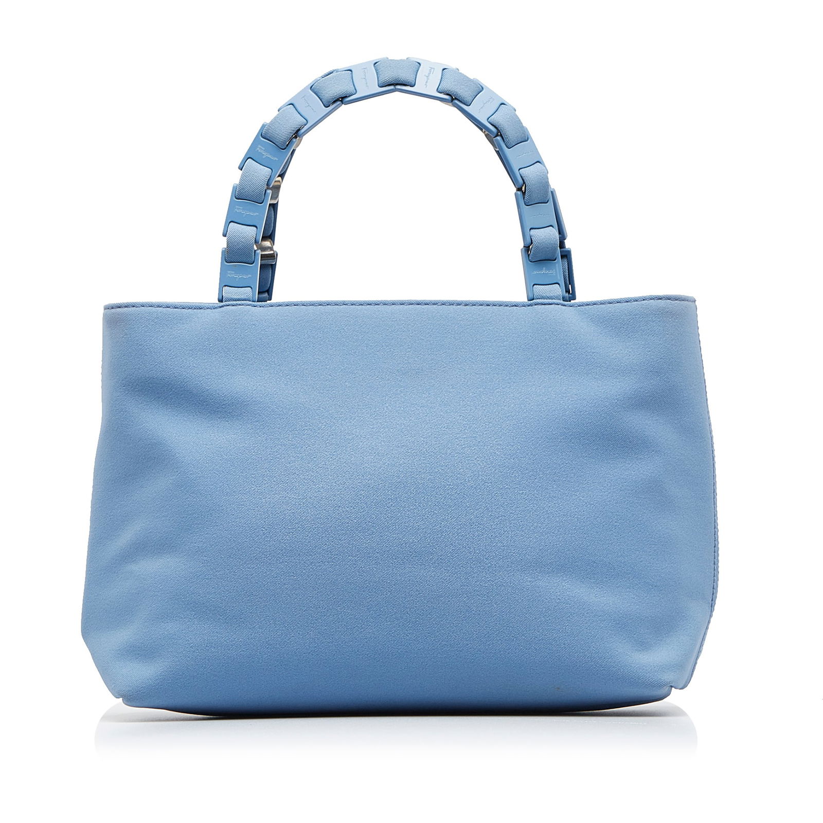 Ferragamo Leather Satchel: Ferragamo Leather Satchel This satchel features a leather body flat leather handles with stud details flat strap top strap with magnetic closure and interior zip and slip compartment. Brand: Ferragamo