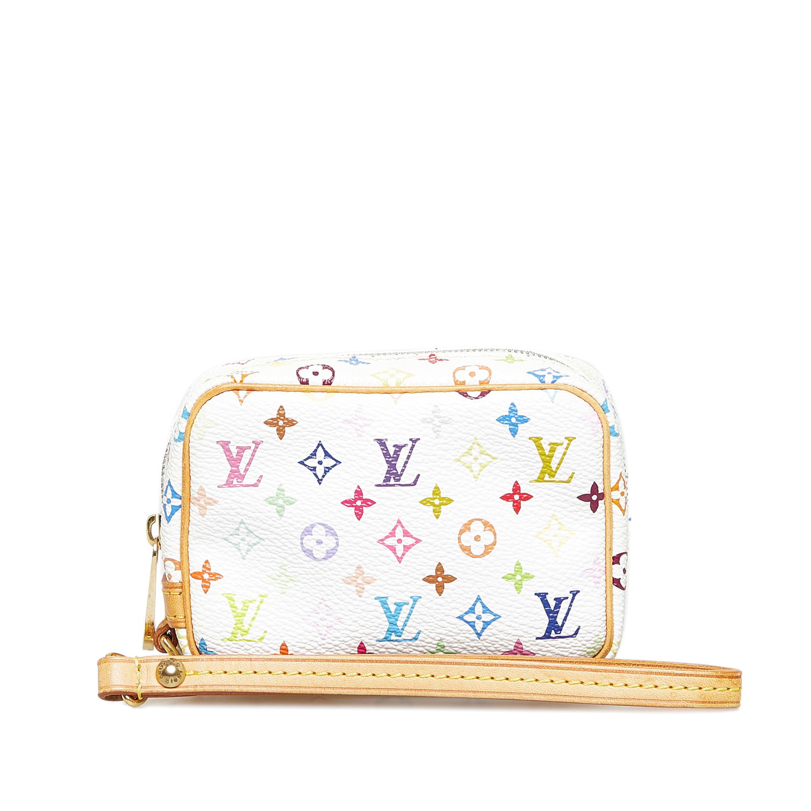 Louis Vuitton Monogram Multicolore Wapity: Louis Vuitton Monogram Multicolore Wapity The Wapity features a multicolore canvas body a flat leather wrist strap and a top zip closure. Brand: Louis Vuitton Model: Monogram Multicolore Wapity Origin