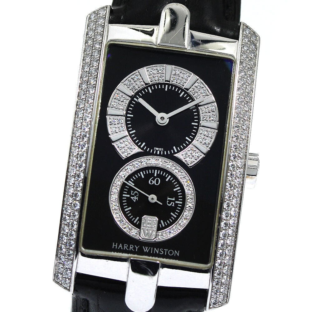 Harry Winston 330/UMW Avenue K18WG Diamond Mens Watch Pre-Owned: Harry Winston 330/UMW Avenue K18WG Diamond Mens Watch Pre-Owned Type: wristwatch brandHarry Winston Model nameavenue sexmen's case materialK18WG belt materialLeather (Buckle K18WG) dial colorblack mac