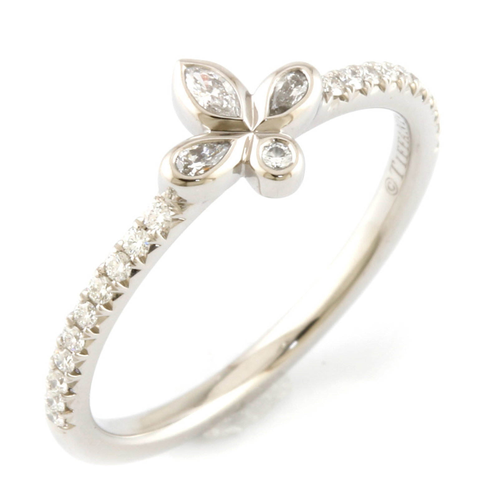 TIFFANY & Co. Tiffany Pt950 Ring Fleur de Lys Diamond No. 11.5 Silver Ladies Platinum: TIFFANY & Co. Tiffany Pt950 Ring Fleur de Lys Diamond No. 11.5 Silver Ladies Platinum Brand: Tiffany Number in Pack: 1 Gender: Women Color: Silver Material: Platinum 950 Stone: Diamond US Size: 6.5 We