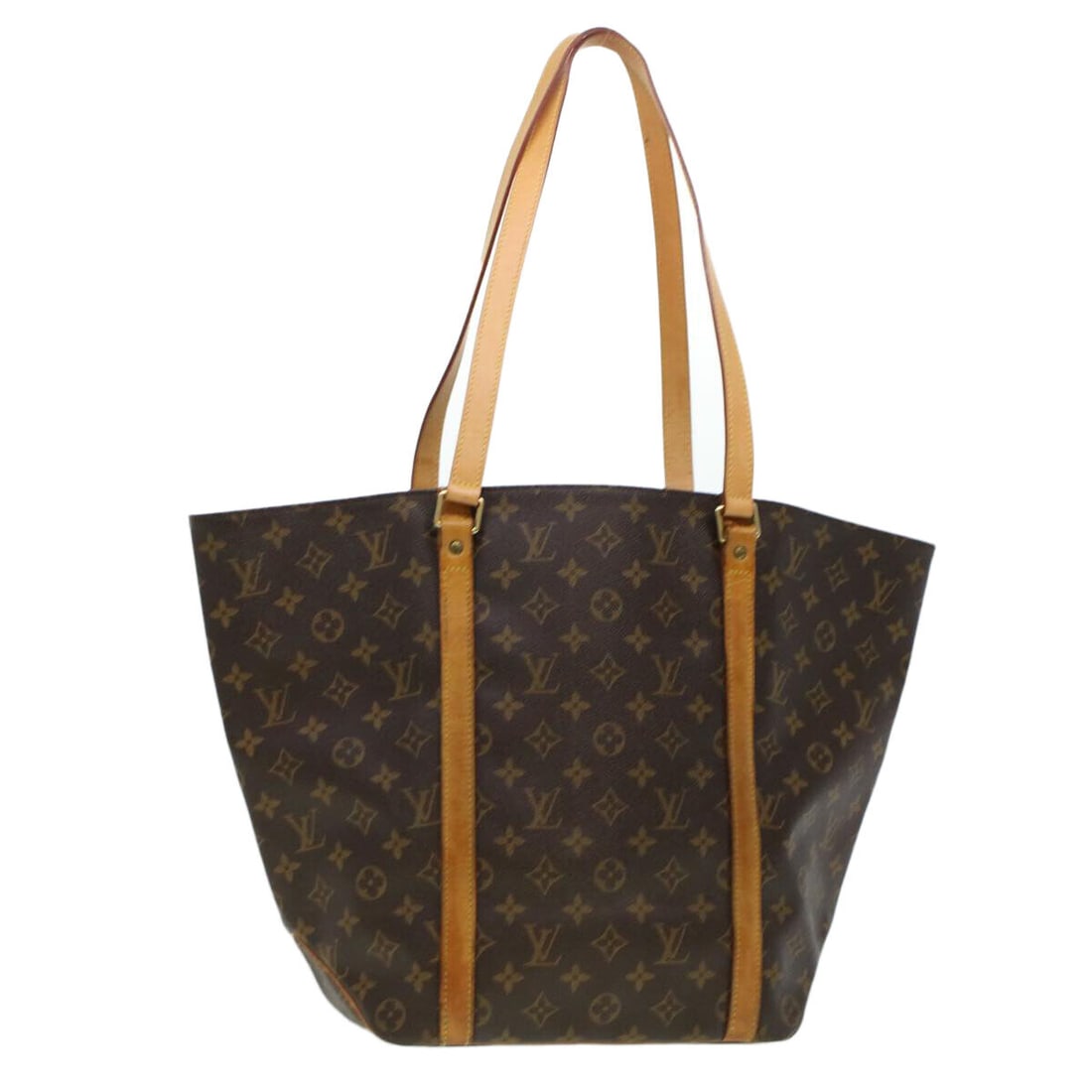 LOUIS VUITTON Monogram Sac Shopping Tote Bag M51108 LV: LOUIS VUITTON Monogram Sac Shopping Tote Bag M51108 LV Style: Tote Bag Material: Monogram Canvas Exterior Color: Monogram Bag Height: 13.0inch(Approx) / 33cm(Approx) Bag Depth: 5.5inch(Approx) / 14cm(