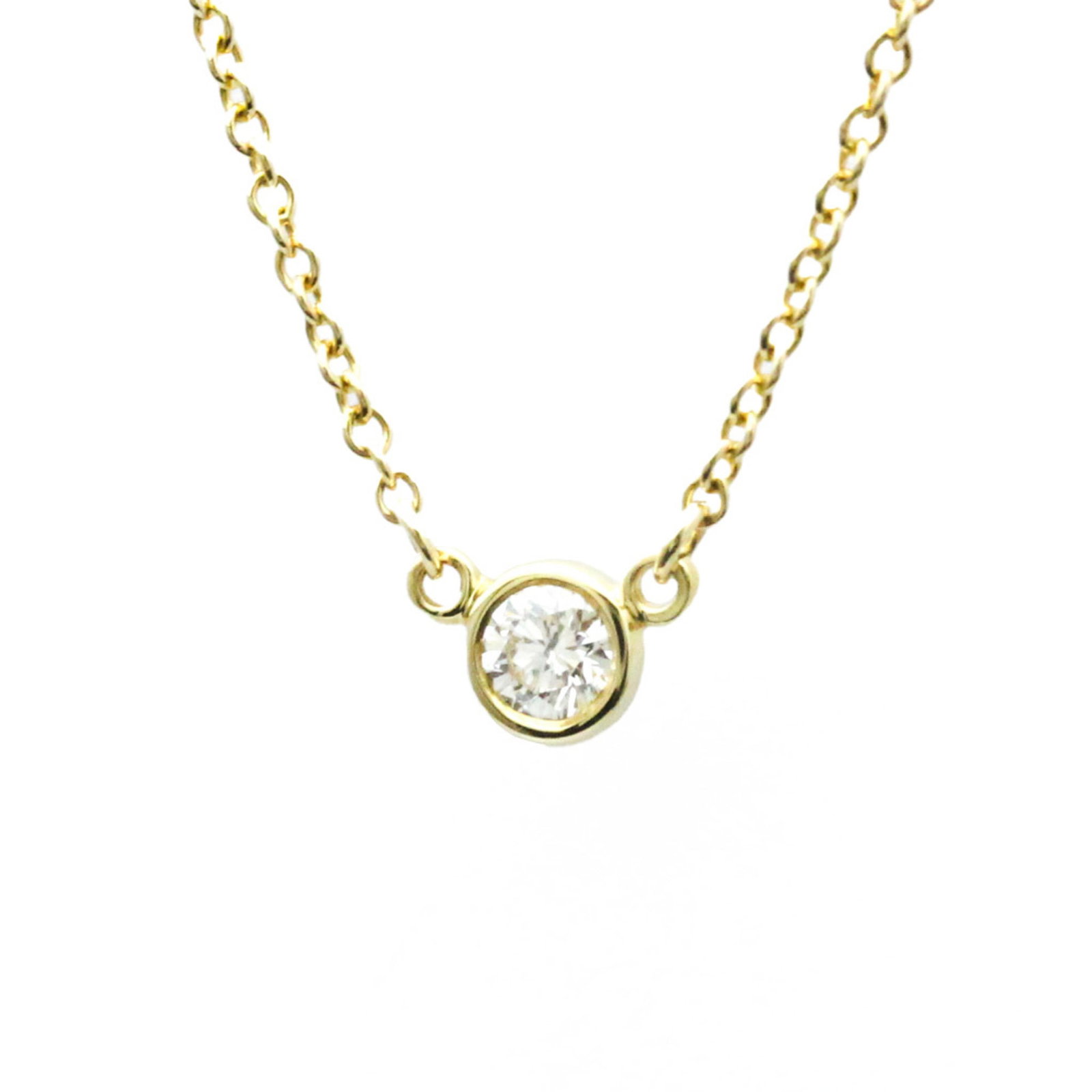 Tiffany Diamonds By The Yard By The Yard Yellow Gold (18K) Diamond Men Women Fashion Pendant: Tiffany Diamonds By The Yard By The Yard Yellow Gold (18K) Diamond Men Women Fashion Pendant Necklace (Gold) Brand: Tiffany Line: Diamonds by the Yard Model: By the yard Necklace Type: Pendant necklac