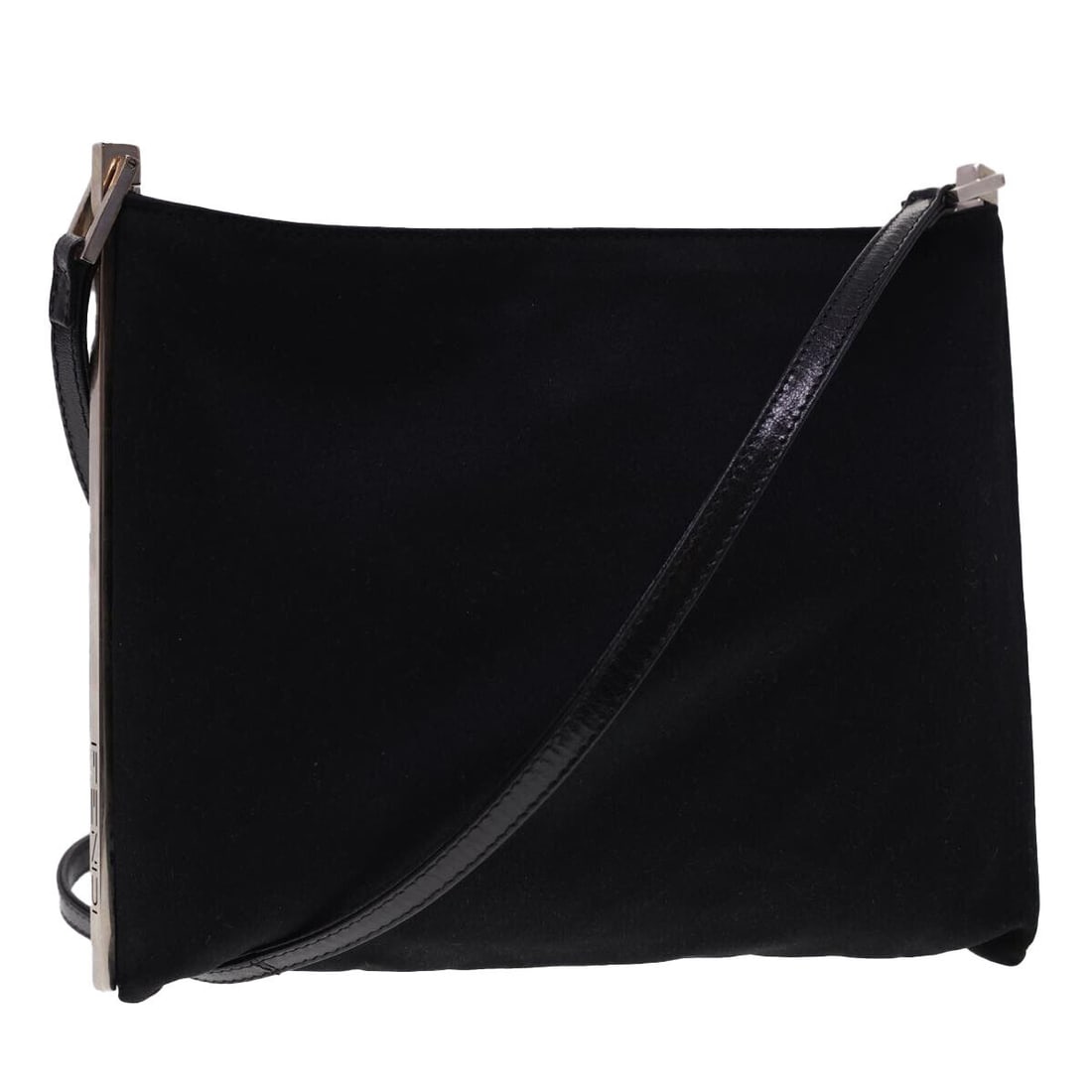 FENDI Shoulder Bag Nylon Black: FENDI Shoulder Bag Nylon Black Style: Shoulder Bag Material: Nylon Exterior Color: Black Bag Height: 7.5inch(Approx) / 19cm(Approx) Bag Length: 9.1inch(Approx) / 23cm(Approx) Country Of Manufacture: I