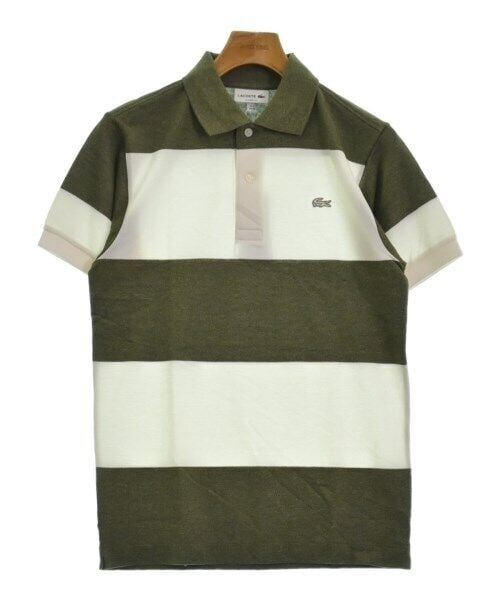 LACOSTE Polo Shirt WhitexKhaki(Border) XS: LACOSTE Polo Shirt WhitexKhaki(Border) XS Color: WhitexKhaki(Border) "Size (Men's): XS" Size Type: Regular Type: Polo shirt A+: Pristine The BIDHAUS Guarantee: All items in this auction are guaranteed