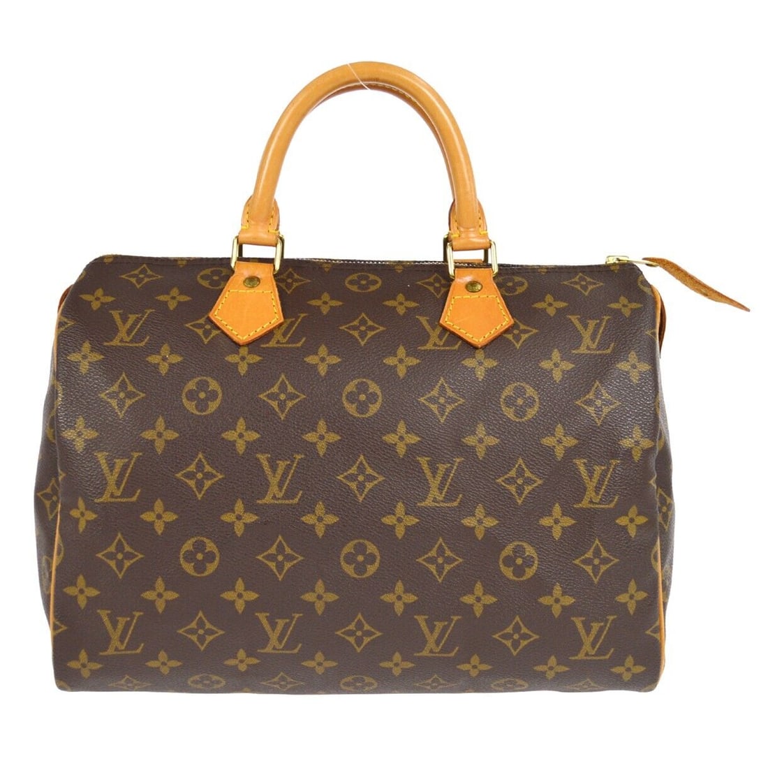 Louis Vuitton Speedy 30 Handbag Monogram M41526 VI0943: Louis Vuitton Speedy 30 Handbag Monogram M41526 VI0943 Bag Width: 12 in Pattern: Monogram Bag Height: 9 in Closure: Zip Occasion: Casual Handle/Strap Color: Beige Handle Style: Double Handles Size: Sm