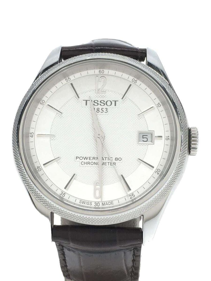 TISSOT Ballade Powermatic 80 T108408A Date Automatic Leather Mens Watch: TISSOT Ballade Powermatic 80 T108408A Date Automatic Leather Mens Watch Type: Wristwatch Description of Item Model number T108408A Color Brown Material/Fabric Leather Actual size (cm) Case length 4.6