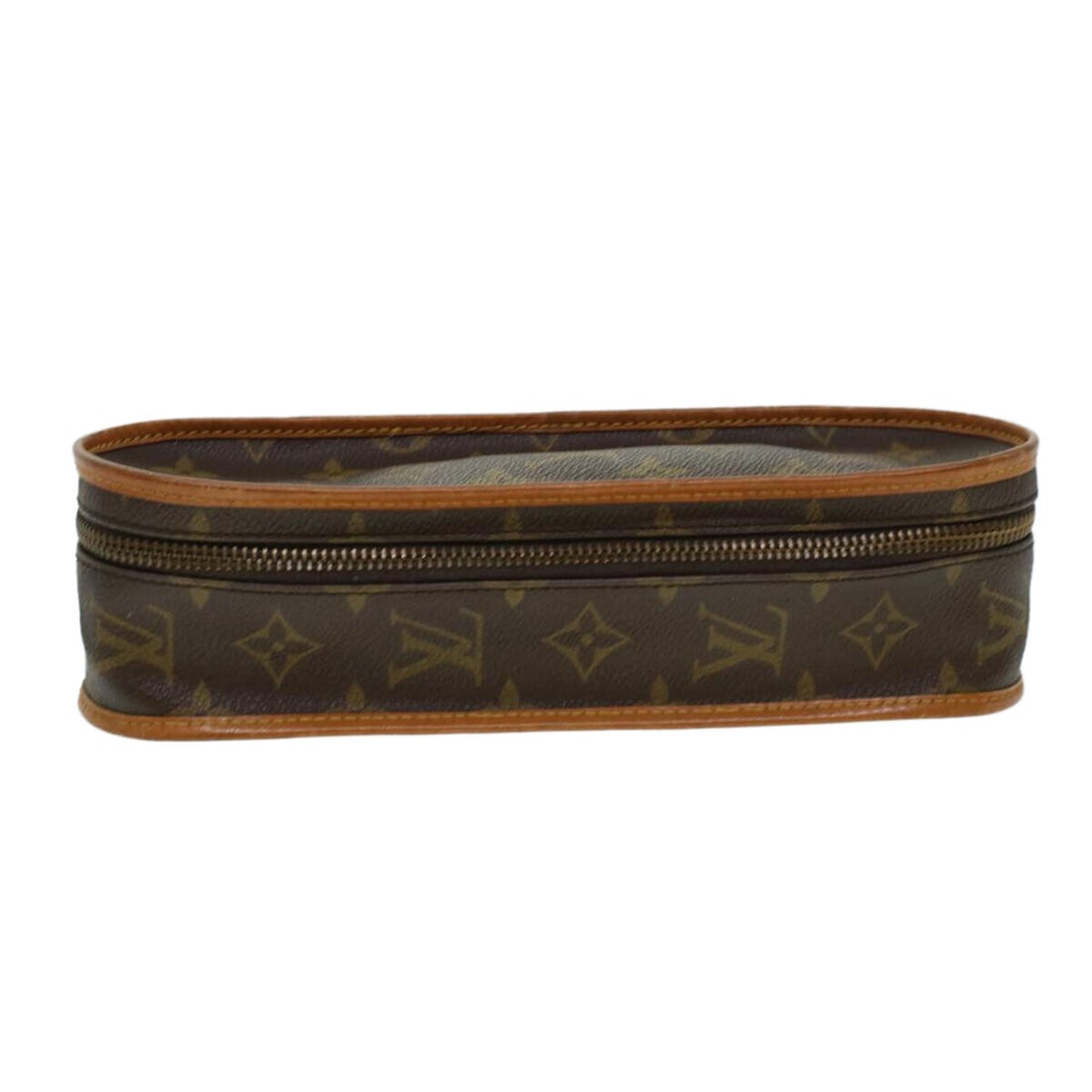 LOUIS VUITTON Monogram Tennis Ball Case LV: LOUIS VUITTON Monogram Tennis Ball Case LV Style: Golf Ball Case Material: Monogram Canvas Color: Monogram Bag Height: 2.8inch(Approx) / 7cm(Approx) Bag Depth: 2.8inch(Approx) / 7cm(Approx) Bag Length