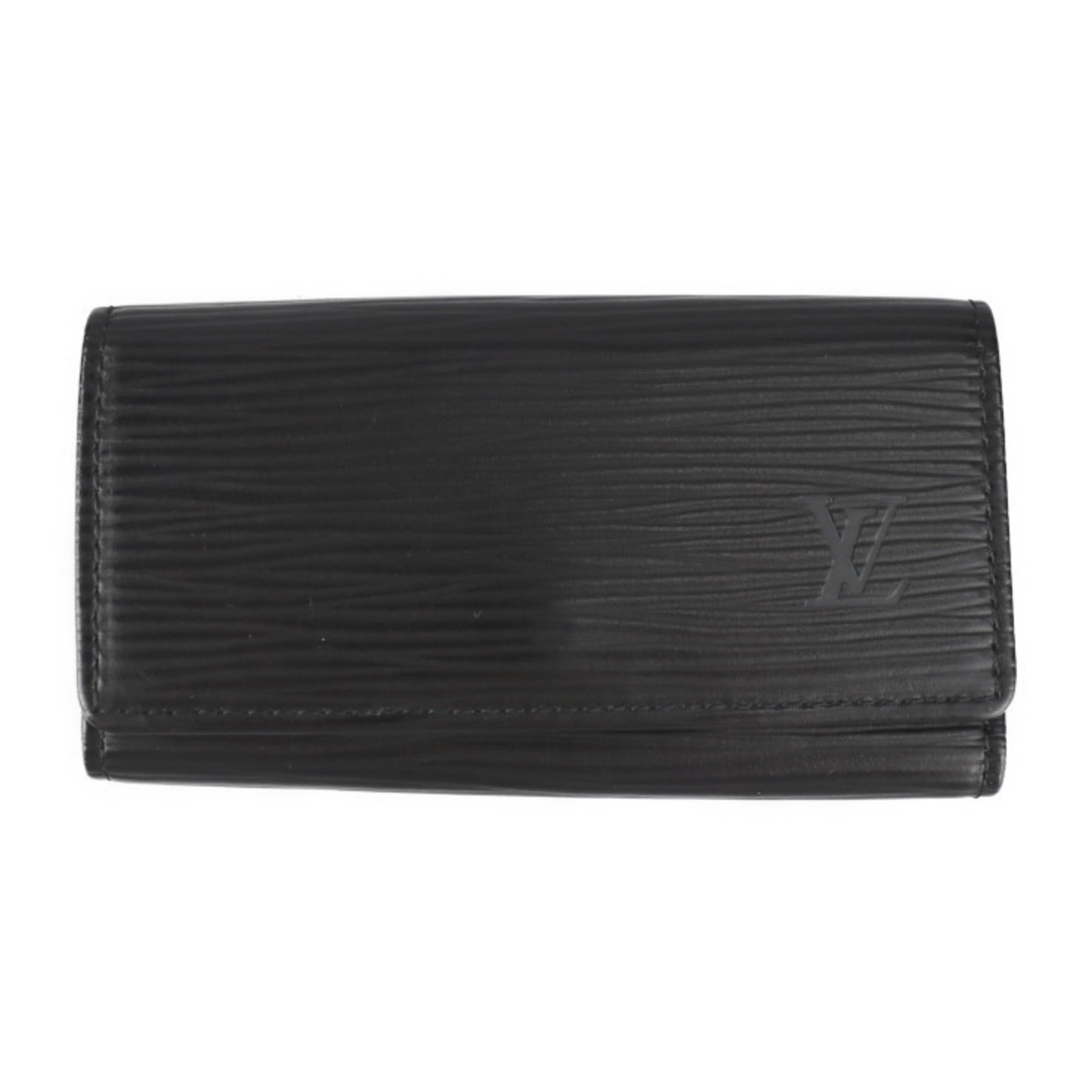 LOUIS VUITTON Louis Vuitton Multicle 4 Key Case M63822 Epi Leather Noir Black Gold Hardware Rows: LOUIS VUITTON Louis Vuitton Multicle 4 Key Case M63822 Epi Leather Noir Black Gold Hardware Rows Brand: Louis Vuitton Line: Epi Model: Multicle 4 M63822 Type: Keycase Color: Noir Gender: Men Women Mat