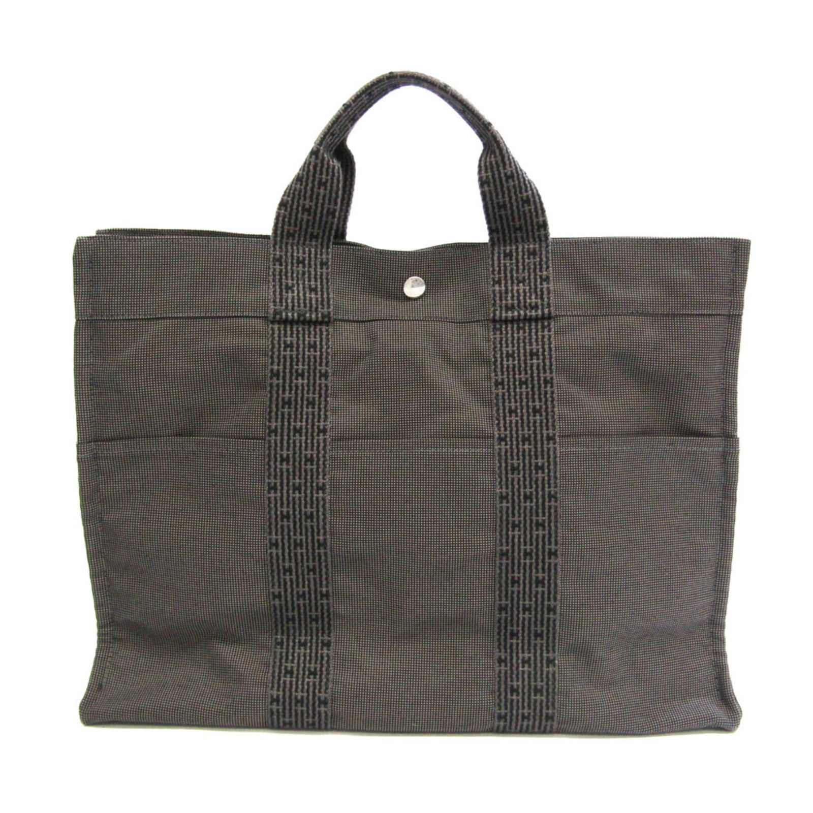 Hermes Her Line MM Women Men Polyamide Polyester Handbag Black Gray: Hermes Her Line MM Women Men Polyamide Polyester Handbag Black Gray Brand: Hermes Line: Her Line Model: MM Country of Origin: France Type: Handbag Material: Polyamide Polyester Polyamide: Polyester: C