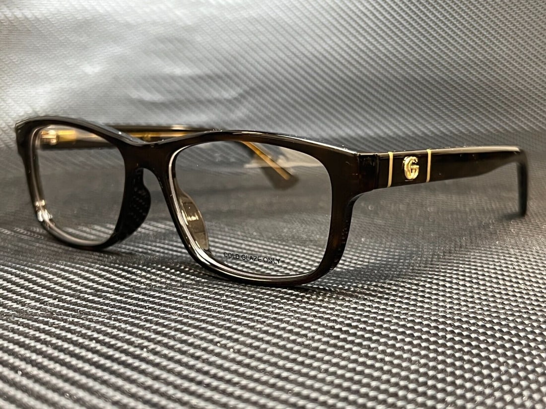 GUCCI GG0640OA 002 Havana Rectangle Square Mens 55 mm Eyeglasses: GUCCI GG0640OA 002 Havana Rectangle Square Mens 55 mm Eyeglasses Frame Color: Beige Style: Rectangle Type: Eyeglasses New The BIDHAUS Guarantee: All items in this auction are guaranteed to be 100% aut