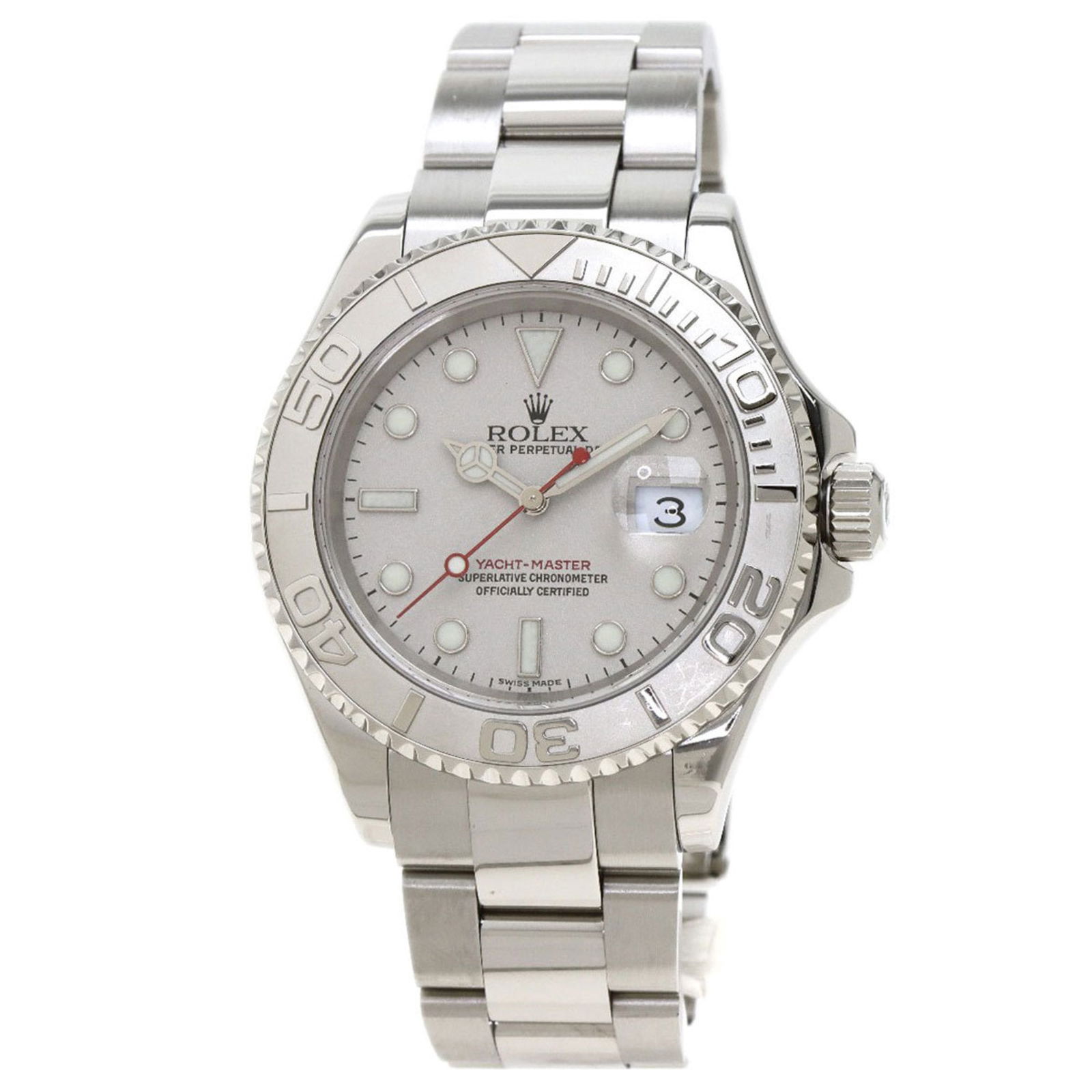 Rolex 16622 Yacht-Master Rolesium Watch Stainless Steel SS PT Men's ROLEX: Rolex 16622 Yacht-Master Rolesium Watch Stainless Steel SS PT Men's ROLEX Brand: Rolex Line: Yacht-Master Type: Wristwatch Gender: Men Display: Analog Material (Case): Stainless steel Material (Band):