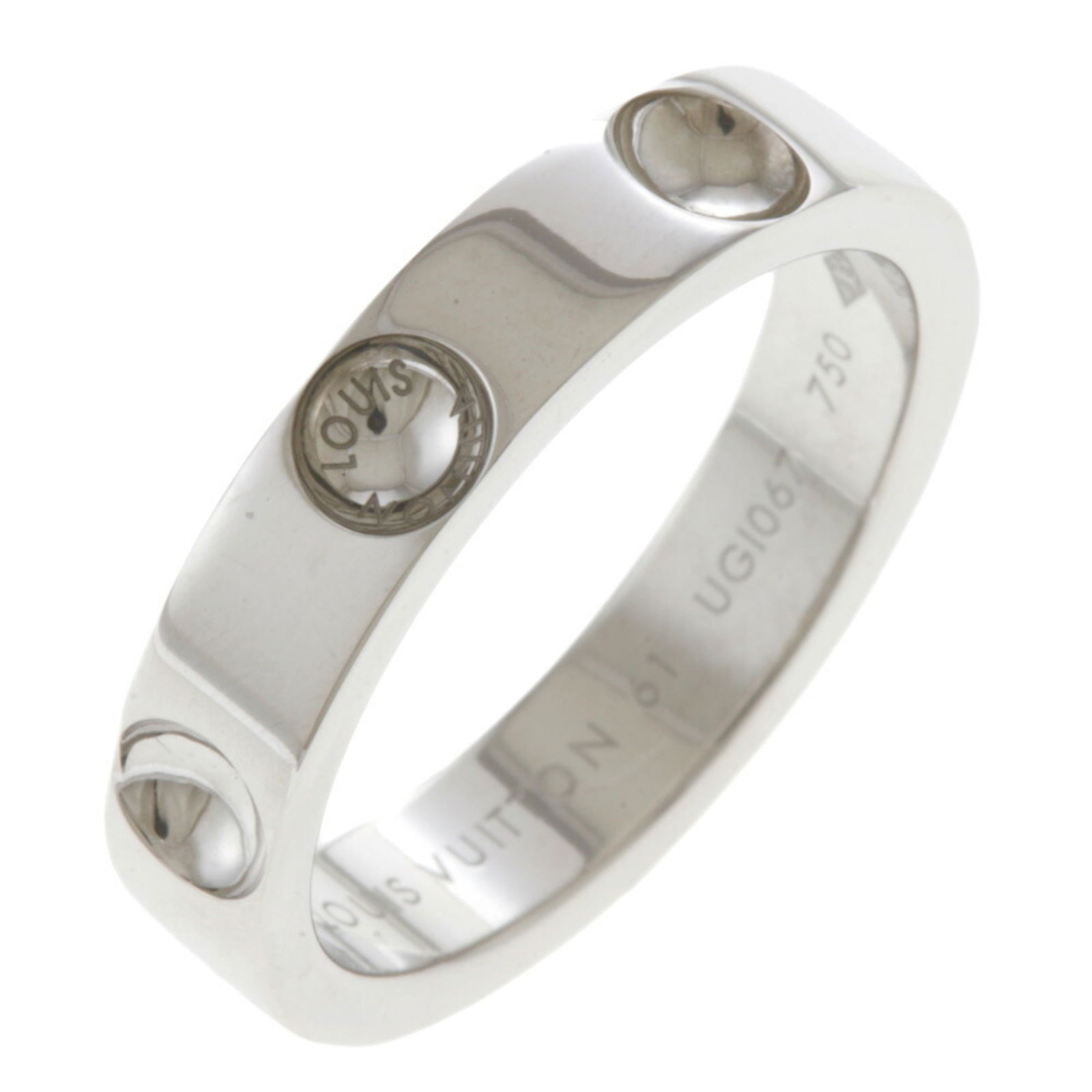 Louis Vuitton LOUIS VUITTON Petite Berg Amplant Ring No. 21 18K K18 White Gold Unisex: Louis Vuitton LOUIS VUITTON Petite Berg Amplant Ring No. 21 18K K18 White Gold Unisex Brand: Louis Vuitton Number in Pack: 1 Type: Band ring Gender: Men Color: White gold Material: White gold (18K) US