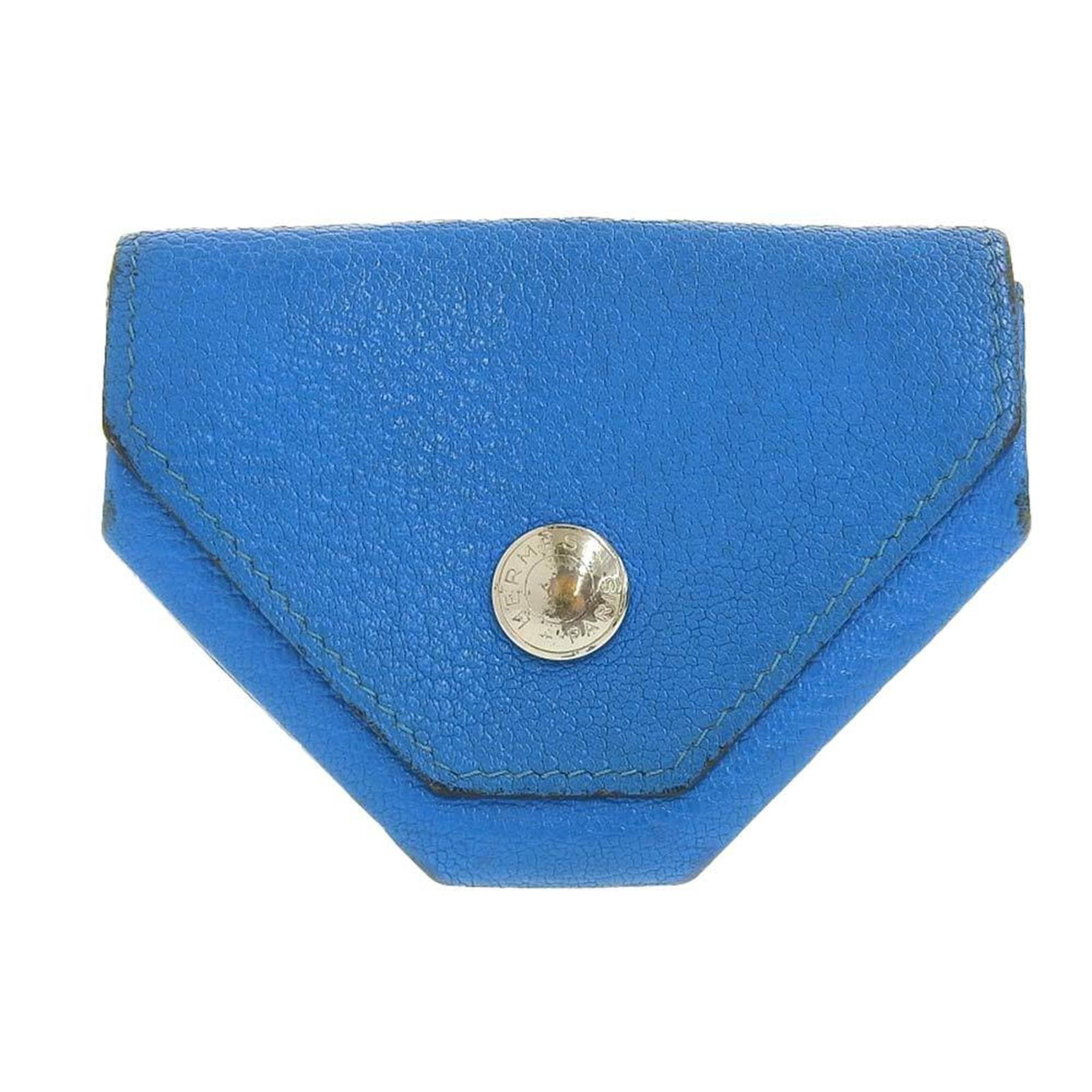 Hermes HERMES Lesois Sandouze Coin Case Chevre Blue Series #Q Engraved: Hermes HERMES Lesois Sandouze Coin Case Chevre Blue Series #Q Engraved Brand: Hermes Type: Coin purse/coin case Gender: Women Material: Chevre leather Chevre leather: Color: Blue Size (HxWxD): 7cm x 9