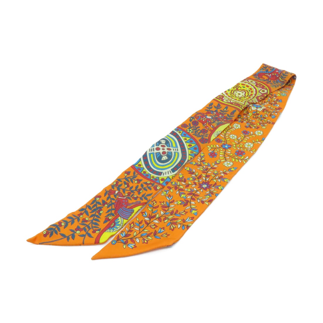Hermes Twilly Scarf Scarves Silk Orange Multicolor: Hermes Twilly Scarf Scarves Silk Orange Multicolor Style: scarf Material: silk Color: Orange Size Type: Regular Type: scarf Frame Color: Orange B: Reasonable Wear and Tear The BIDHAUS Guarantee: All i