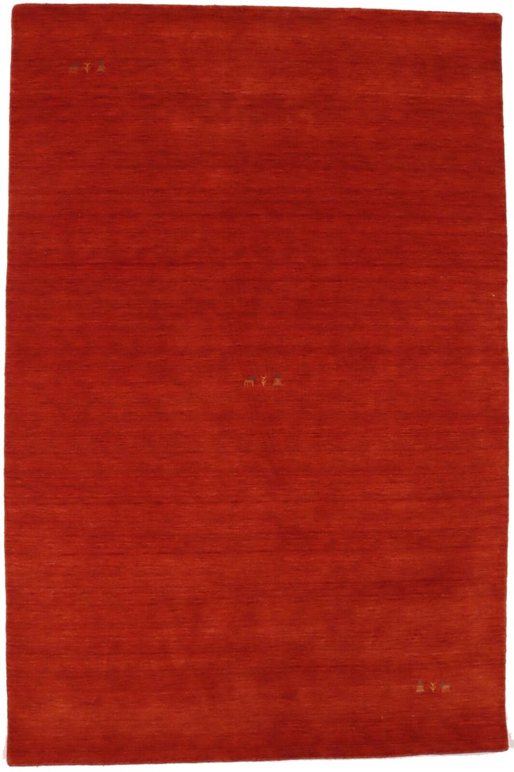 Contemporary Orange-red Tribal Design 6X9 Gabbeh Modern Rug Foyer Office Carpet: Contemporary Orange-red Tribal Design 6X9 Gabbeh Modern Rug Foyer Office Carpet Free continental US Shipping Type: Area rug Size: 6"1 X 9"1 Ft Color: Orange-red Production Technique: Knotted Material: