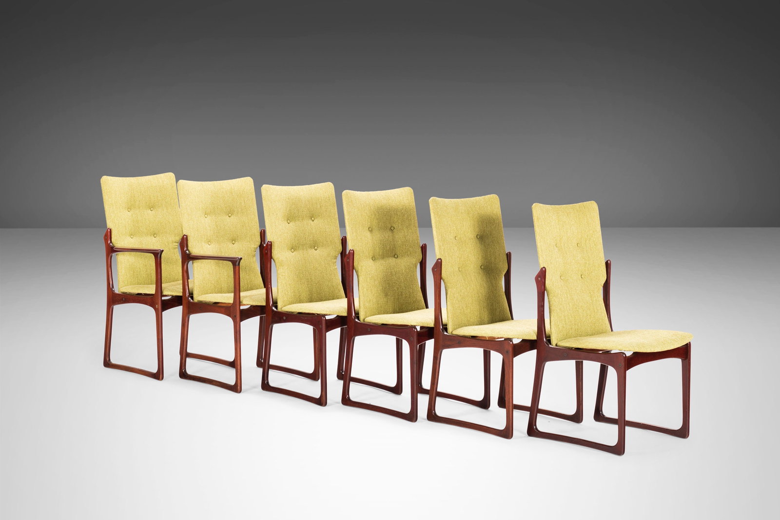 Set of Six (6) Danish Modern Model VS 231 Dining Chairs by Vamdrup Stolefabrik in Rosewood Denmark: Set of Six (6) Danish Modern Model VS 231 Dining Chairs by Vamdrup Stolefabrik in Rosewood Denmark c. 1960s Set of Six (6) Danish Modern Model VS 231 Dining Chairs by Vamdrup Stolefabrik in Rosewood D