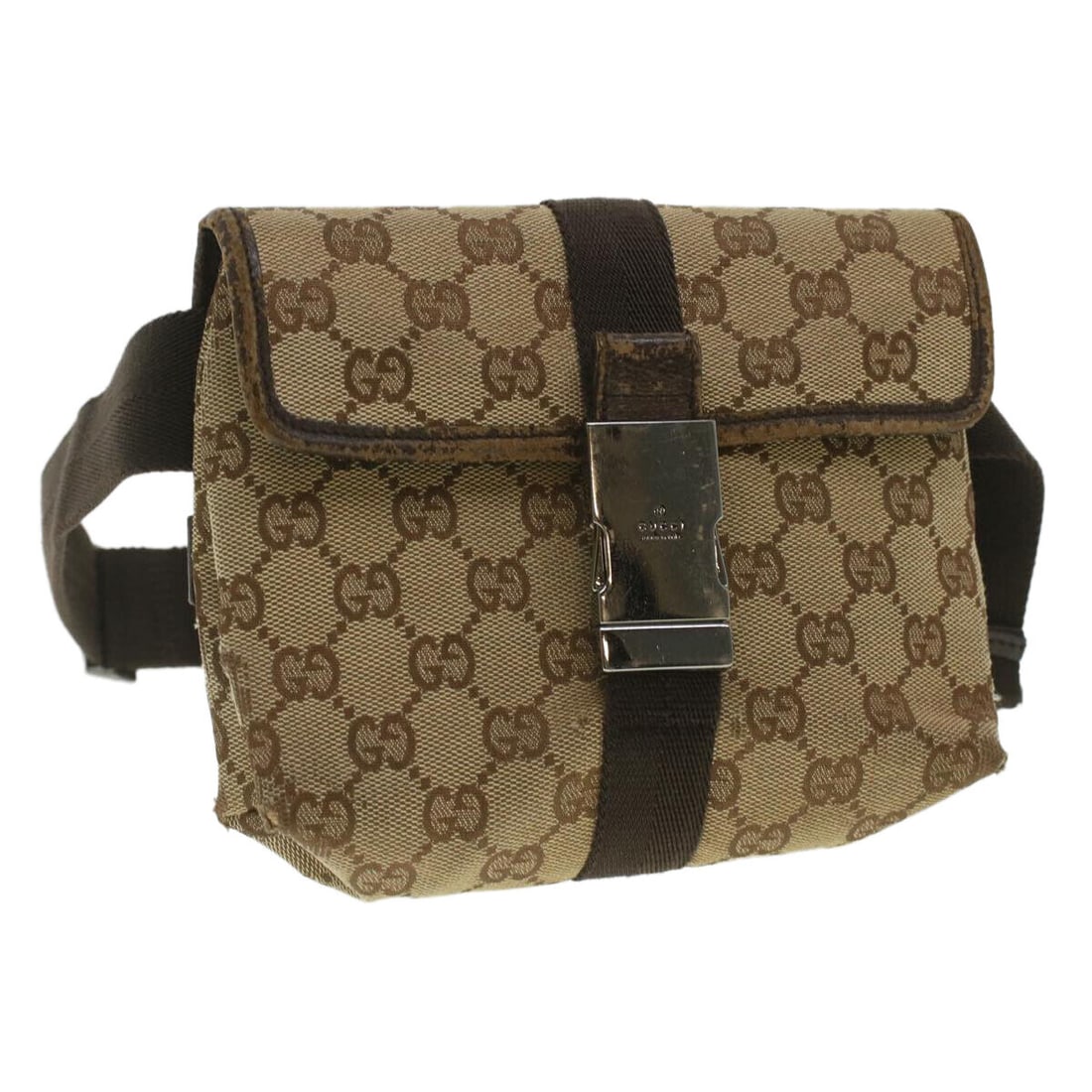 GUCCI GG Canvas Waist Bag Beige 131236: GUCCI GG Canvas Waist Bag Beige 131236 Style: Waist bag Material: Canvas Exterior Color: Beige Bag Height: 4.7inch(Approx) / 12cm(Approx) Bag Depth: 2.0inch(Approx) / 5cm(Approx) Bag Length: 7.1inch(A