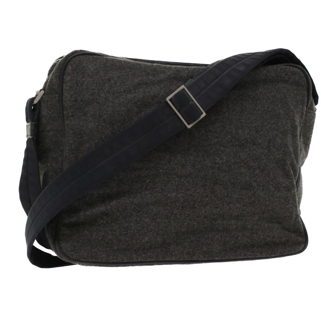 PRADA Shoulder Bag Wool Gray: PRADA Shoulder Bag Wool Gray Style: Shoulder Bag Material: Wool Exterior Color: Gray Bag Height: 11.8inch(Approx) / 30cm(Approx) Bag Depth: 6.7inch(Approx) / 17cm(Approx) Bag Length: 15.0inch(Approx) 