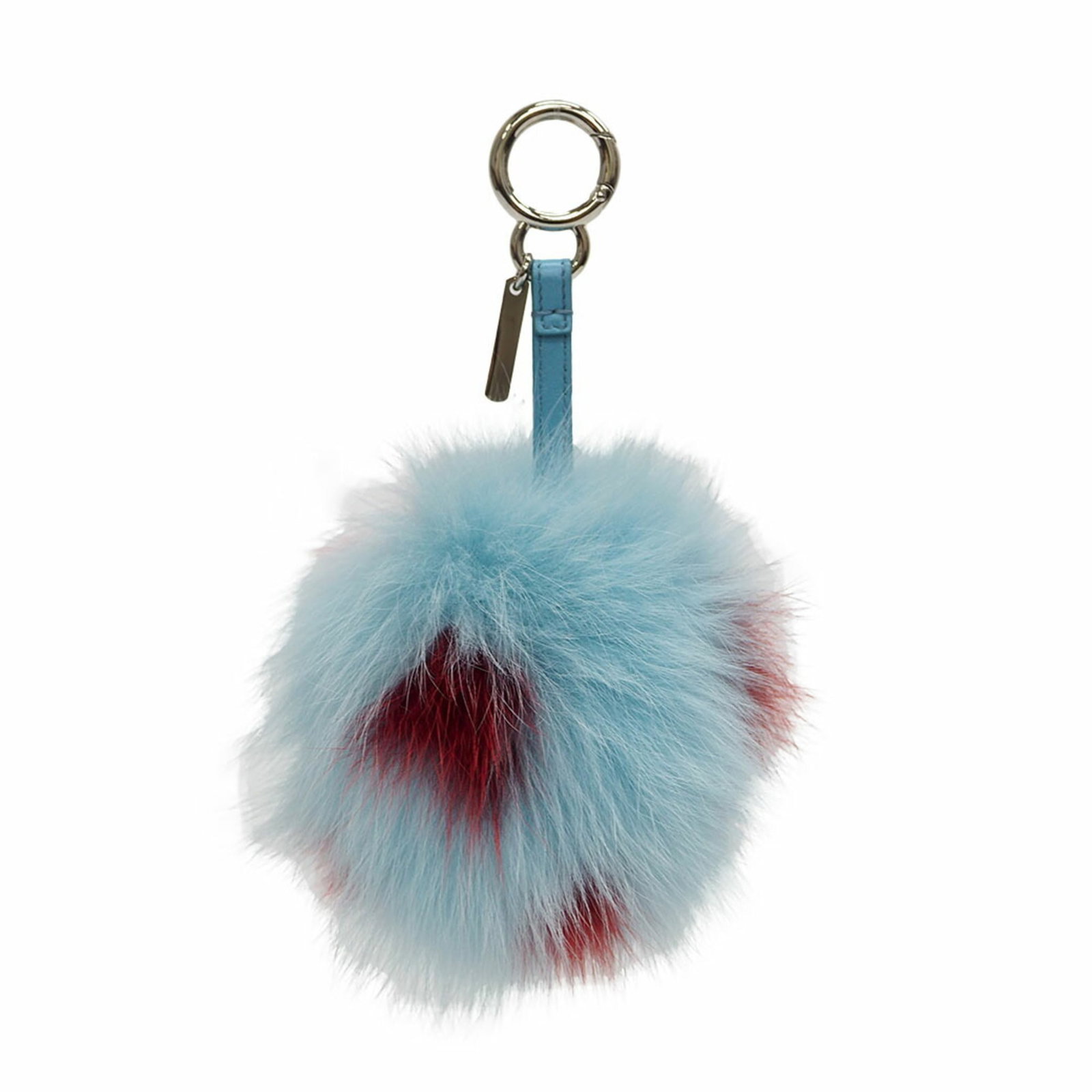 Fendi Pompon Charm Fox Fur Light Blue Ladies Bonbon Bag: Fendi Pompon Charm Fox Fur Light Blue Ladies Bonbon Bag Brand: Fendi Country of Origin: Italy Type: Handbag charm Gender: Women Material: Fur Leather/Fur Type: Fox fur Color: Light blue Red color Cond