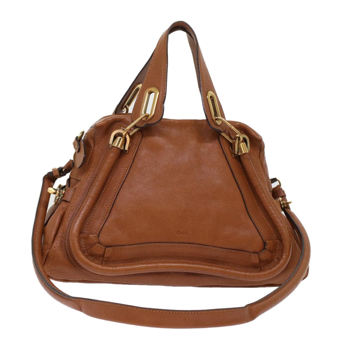 Chloe Paraty Shoulder Bag Leather 2way Brown: Chloe Paraty Shoulder Bag Leather 2way Brown Style: Shoulder Bag Material: Leather Exterior Color: Brown Bag Height: 9.8inch(Approx) / 25cm(Approx) Bag Depth: 5.9inch(Approx) / 15cm(Approx) Bag Length