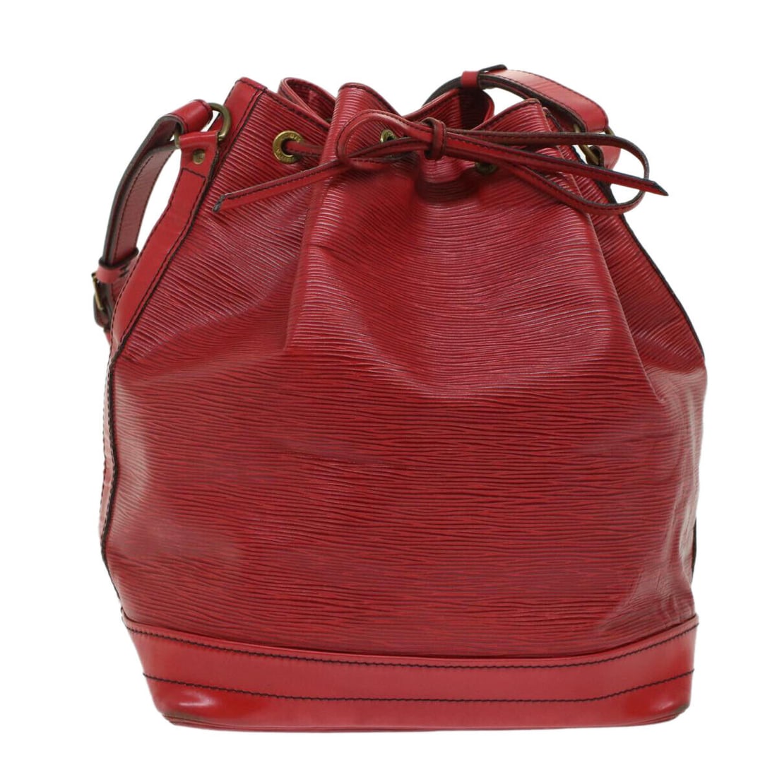 LOUIS VUITTON Epi Noe Shoulder Bag Red M44007 LV: LOUIS VUITTON Epi Noe Shoulder Bag Red M44007 LV Style: Shoulder Bag Material: Epi Leather Exterior Color: Red Bag Height: 13.4inch(Approx) / 34cm(Approx) Bag Depth: 7.7inch(Approx) / 19.5cm(Approx) B