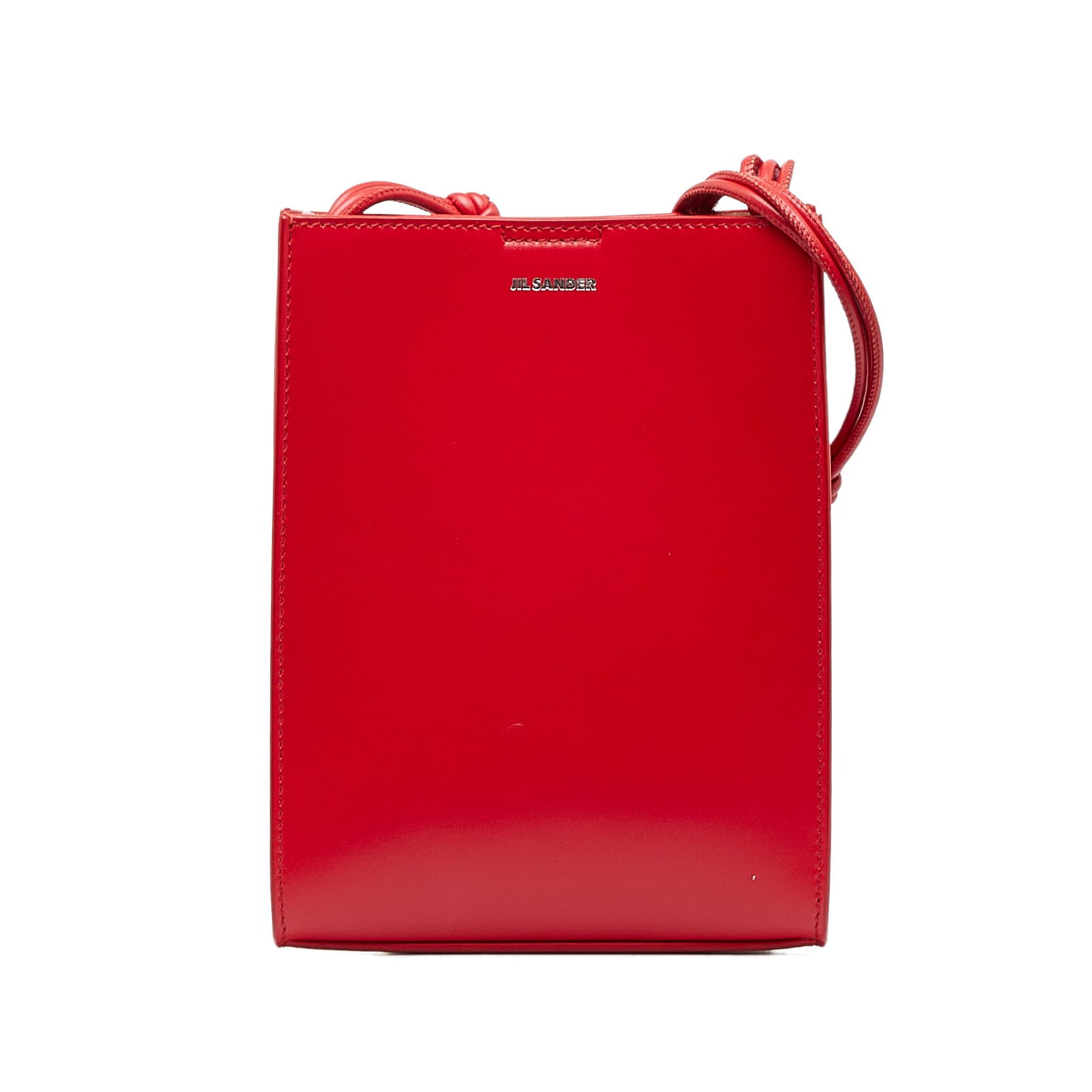 Jil Sander Tangle Leather Crossbody Bag: Jil Sander Tangle Leather Crossbody Bag The Tangle crossbody bag features a leather body a braided leather shoulder strap and an open top with magnetic button closure Brand: Jil Sander Model: Tangle L