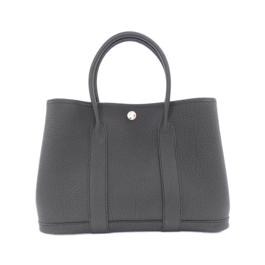 HERMES Garden Party 30cm 051568CK Bag: HERMES Garden Party 30cm 051568CK Bag Style: Bag Exterior Color: BLACK Palladium(SILVER Hardware) Exterior Material: Negonda Gender: Ladies" Size: WxHxD: 30cmx21cmx14cm Handle: 26cm Type: Bag A: Excel