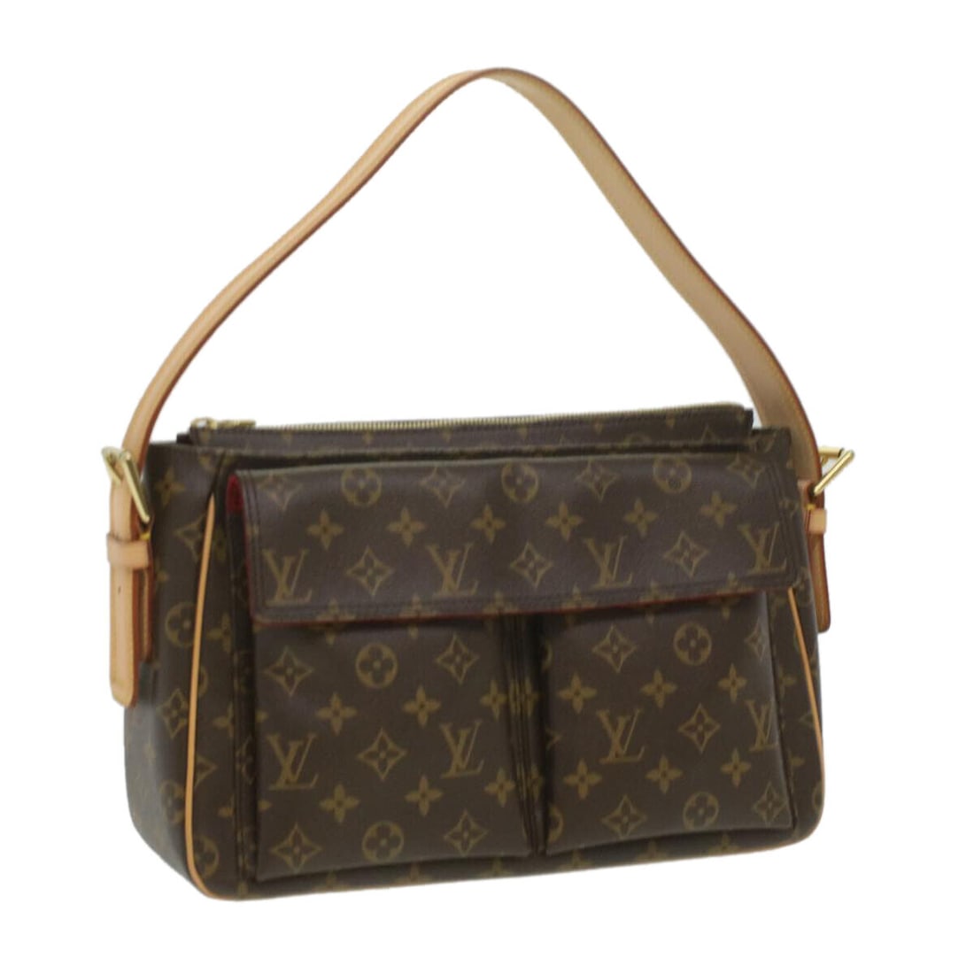 LOUIS VUITTON Monogram Viva Cite GM Shoulder Bag M51163 LV: LOUIS VUITTON Monogram Viva Cite GM Shoulder Bag M51163 LV Style: Shoulder Bag Material: Monogram Canvas Exterior Color: Monogram Bag Height: 8.3inch(Approx) / 21cm(Approx) Bag Depth: 4.3inch(Approx) 
