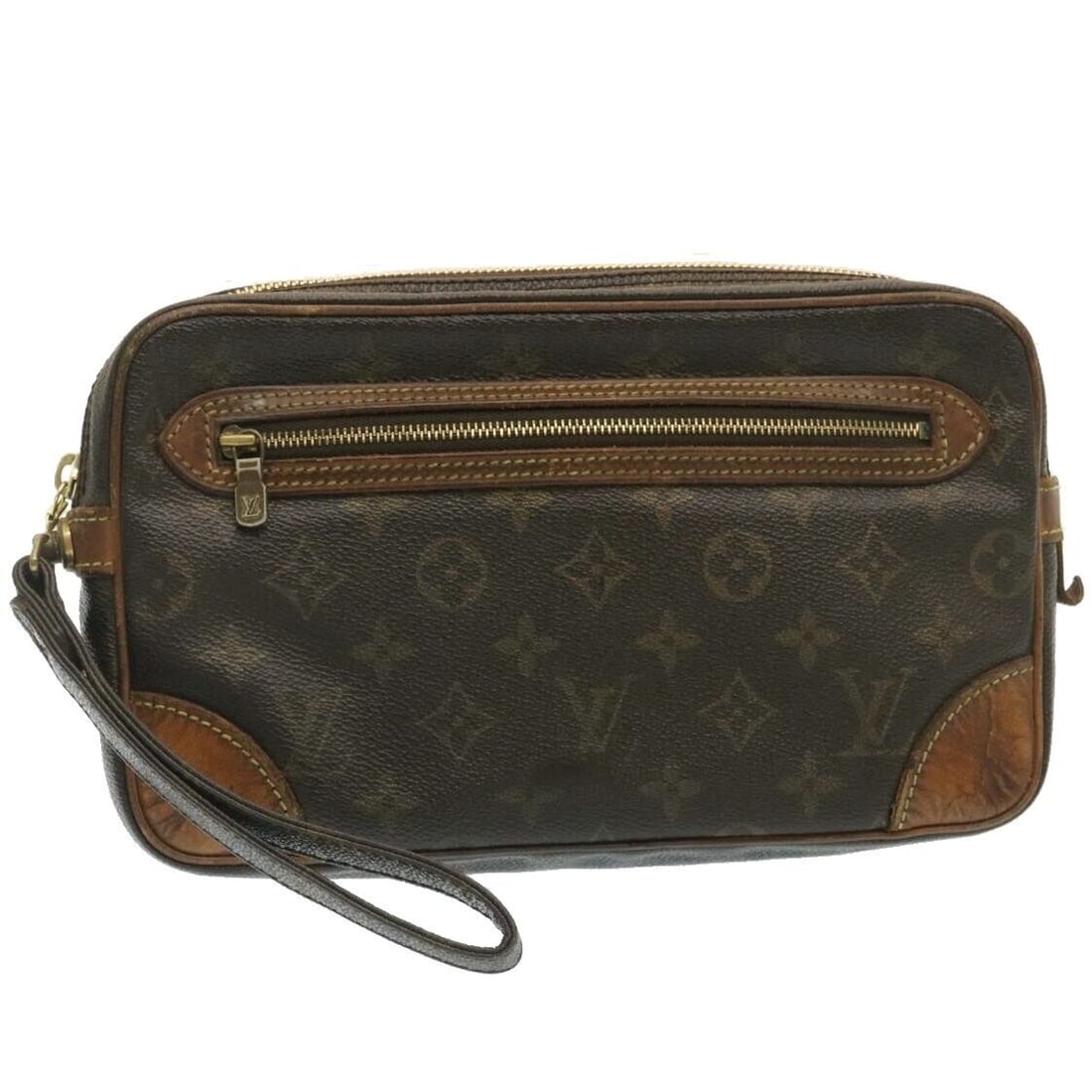 LOUIS VUITTON Monogram Marly Dragonne GM Clutch Bag M51825: LOUIS VUITTON Monogram Marly Dragonne GM Clutch Bag M51825 Style: Clutch Bag Exterior Material: Monogram Canvas Exterior Color: Monogram Bag Height: 5.9inch(Approx) / 15cm(Approx) Bag Depth: 1.8inch(A
