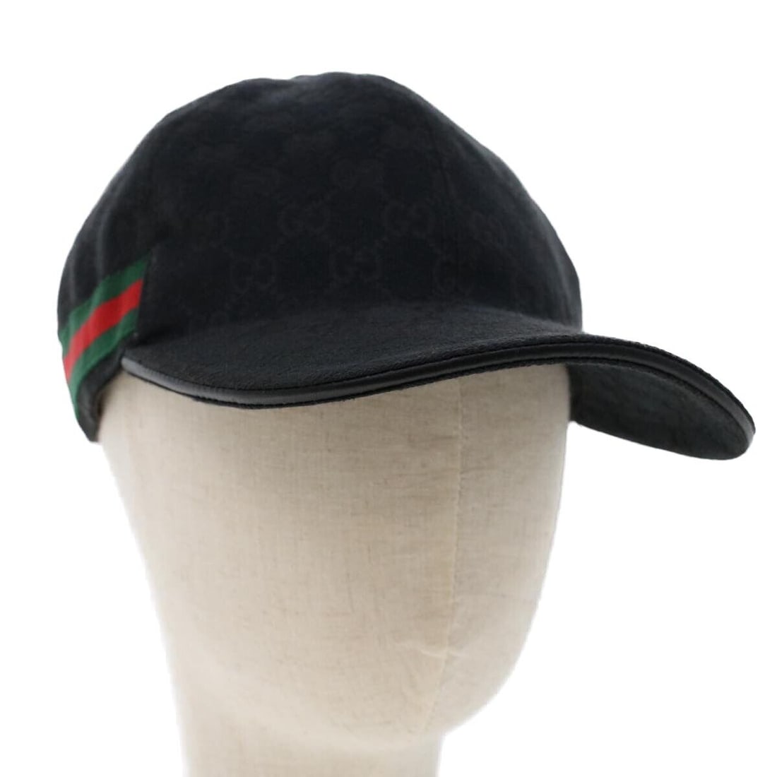 GUCCI GG Canvas Web Sherry Line Cap L Black Red Green 200035: GUCCI GG Canvas Web Sherry Line Cap L Black Red Green 200035 Style: Cap Material: GG Canvas Color: Black / Red / Green Country Of Manufacture: Italy Type: Cap Product Line: 200035 Exterior Material: G