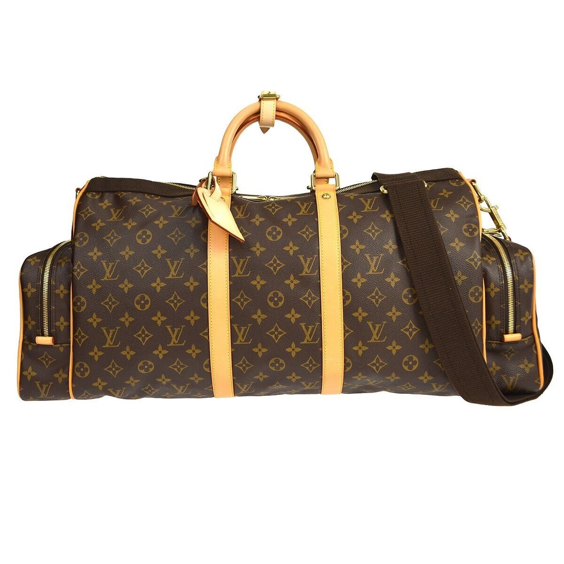 Louis Vuitton Sac Gymnastique 2way Duffle Handbag Monogram M92959 CA0014: Louis Vuitton Sac Gymnastique 2way Duffle Handbag Monogram M92959 CA0014 Bag Width: 26 in Pattern: Monogram Bag Height: 13 in Closure: Zip Occasion: Travel Handle/Strap Color: Brown Size: Extra Large 