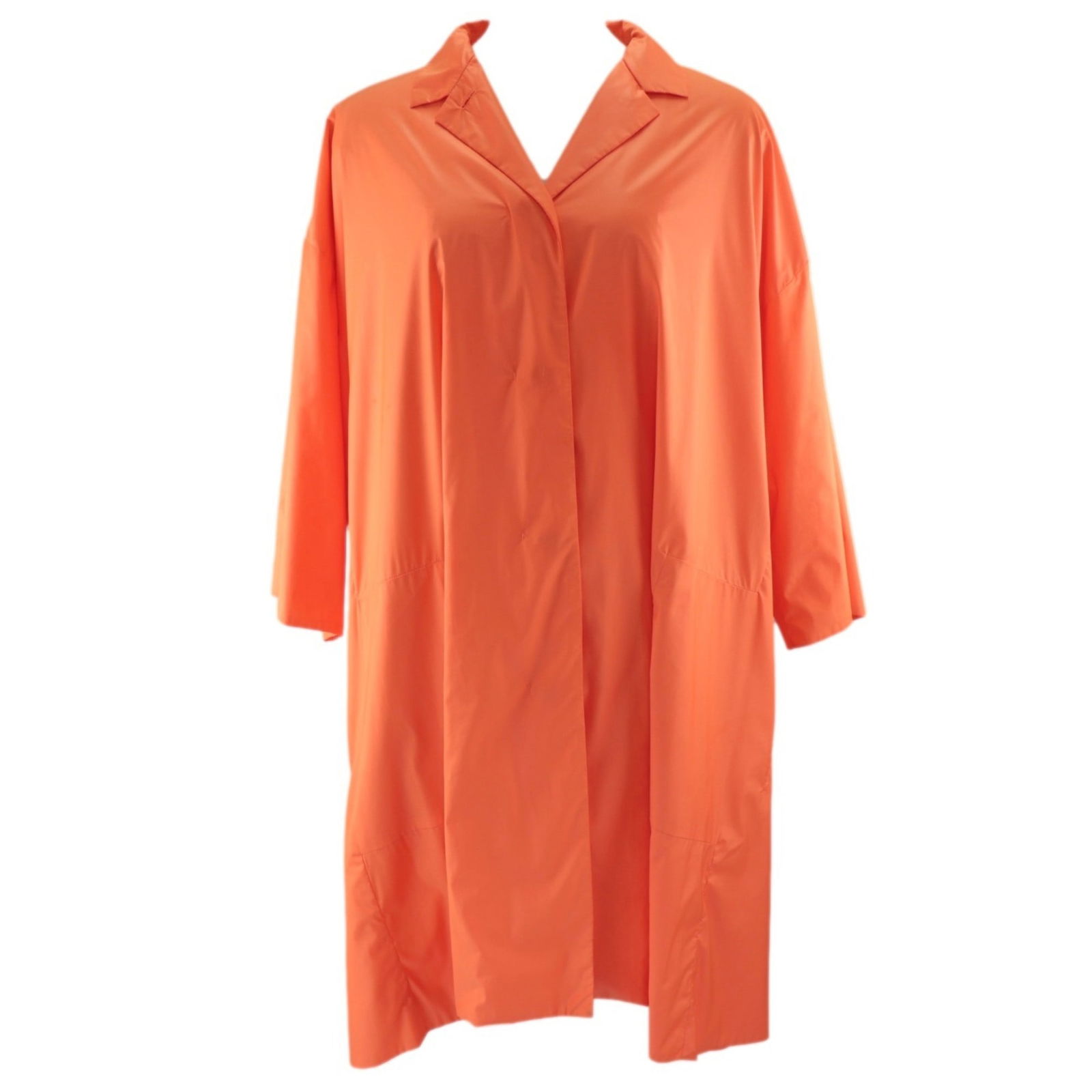 Jil Sander Big Silhouette 3/4 Sleeve Coat Women's Orange 34: Jil Sander Big Silhouette 3/4 Sleeve Coat Women's Orange 34 Brand: Jil Sander Model: Big silhouette three-quarter sleeve coat Type: Coat Gender: Women Color: Orange Material: Polyester Polyester: Tota