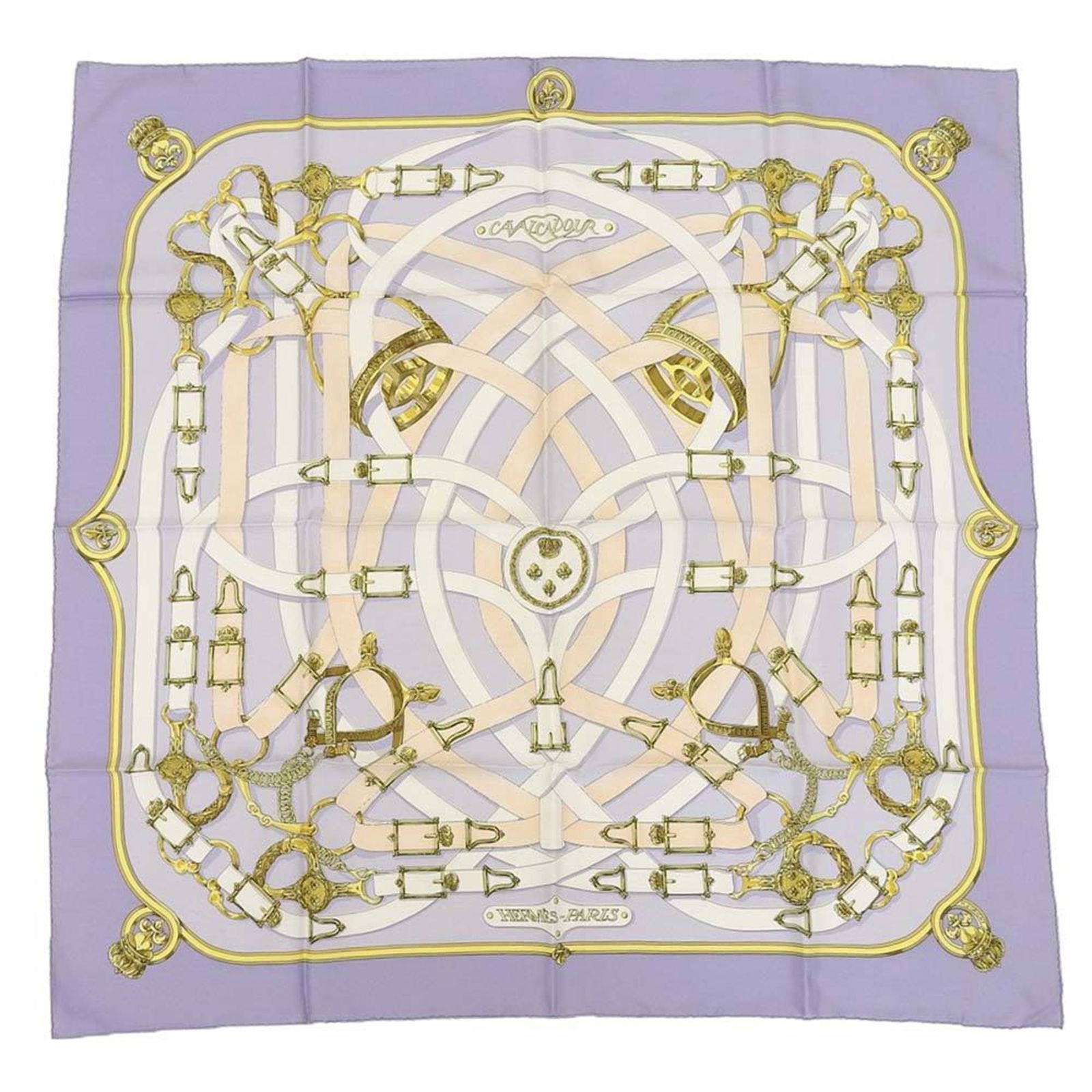 Hermes HERMES Carre 90 Cavalcadour CAVALCADOUR belt pattern scarf silk light purple: Hermes HERMES Carre 90 Cavalcadour CAVALCADOUR belt pattern scarf silk light purple Brand: Hermes Type: Scarf Gender: Women Color: Light purple Material: Silk100% Silk: 100% Size (LxW): 87.5cm x 88.5c