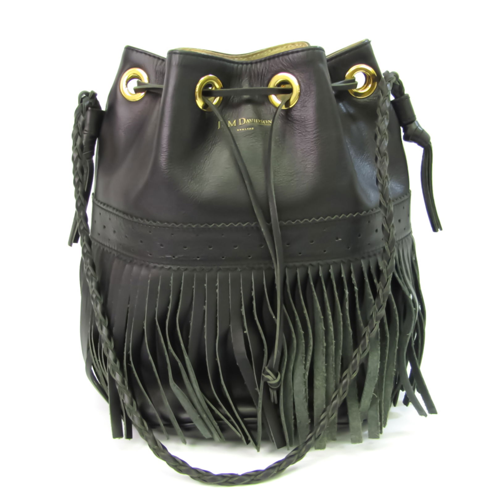 J&m Davidson Carnival L Women's Leather Shoulder Bag Black Auction