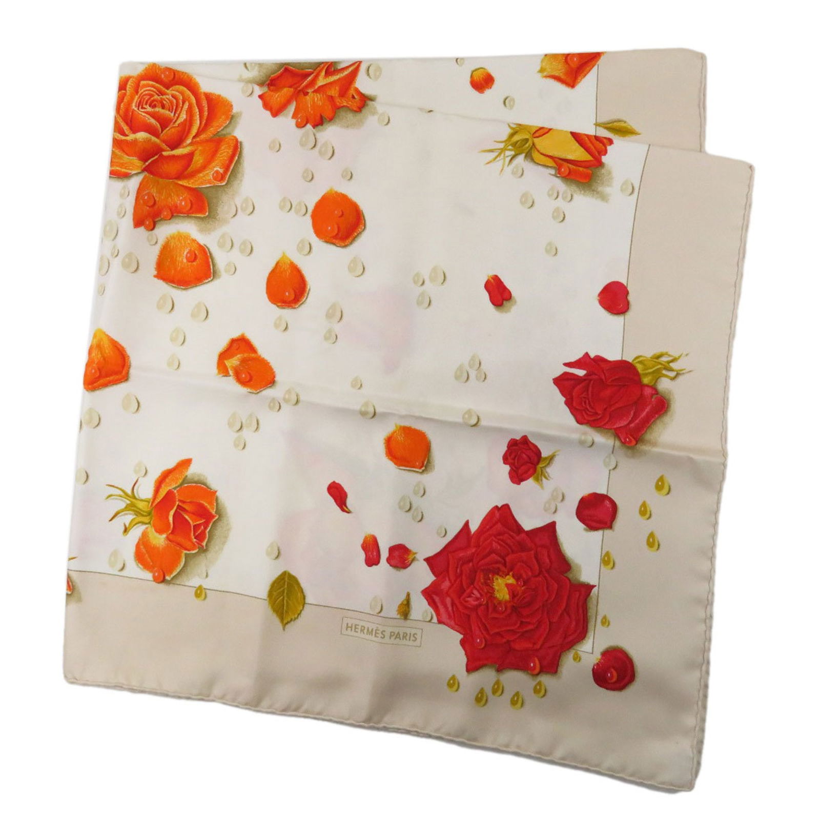 Hermes Carre 90 Flower Motif Scarf Muffler Silk Women's: Hermes Carre 90 Flower Motif Scarf Muffler Silk Women's Brand: Hermes Type: Scarf Gender: Women Color: White Material: Silk Silk: Size (LxW): 88cm x 88cm / 34.64 x 34.64 Condition: Used (very good) Ov