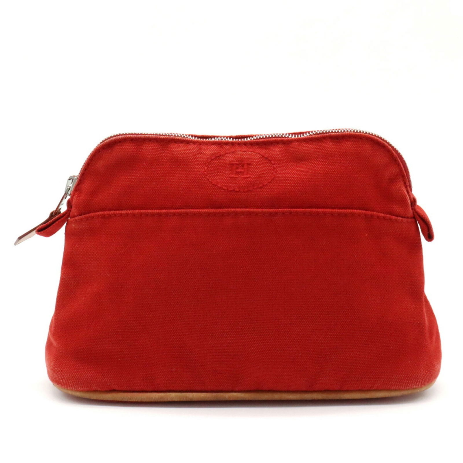 HERMES Hermes Bolide Pouch PM Canvas Leather Red: HERMES Hermes Bolide Pouch PM Canvas Leather Red Brand: Hermes Line: Bolide Type: Pouch Material: Canvas Leather Canvas: Leather: Color: Red color Gender: Women Size (HxWxD): 12.5cm x 19.5cm x 6.5cm /