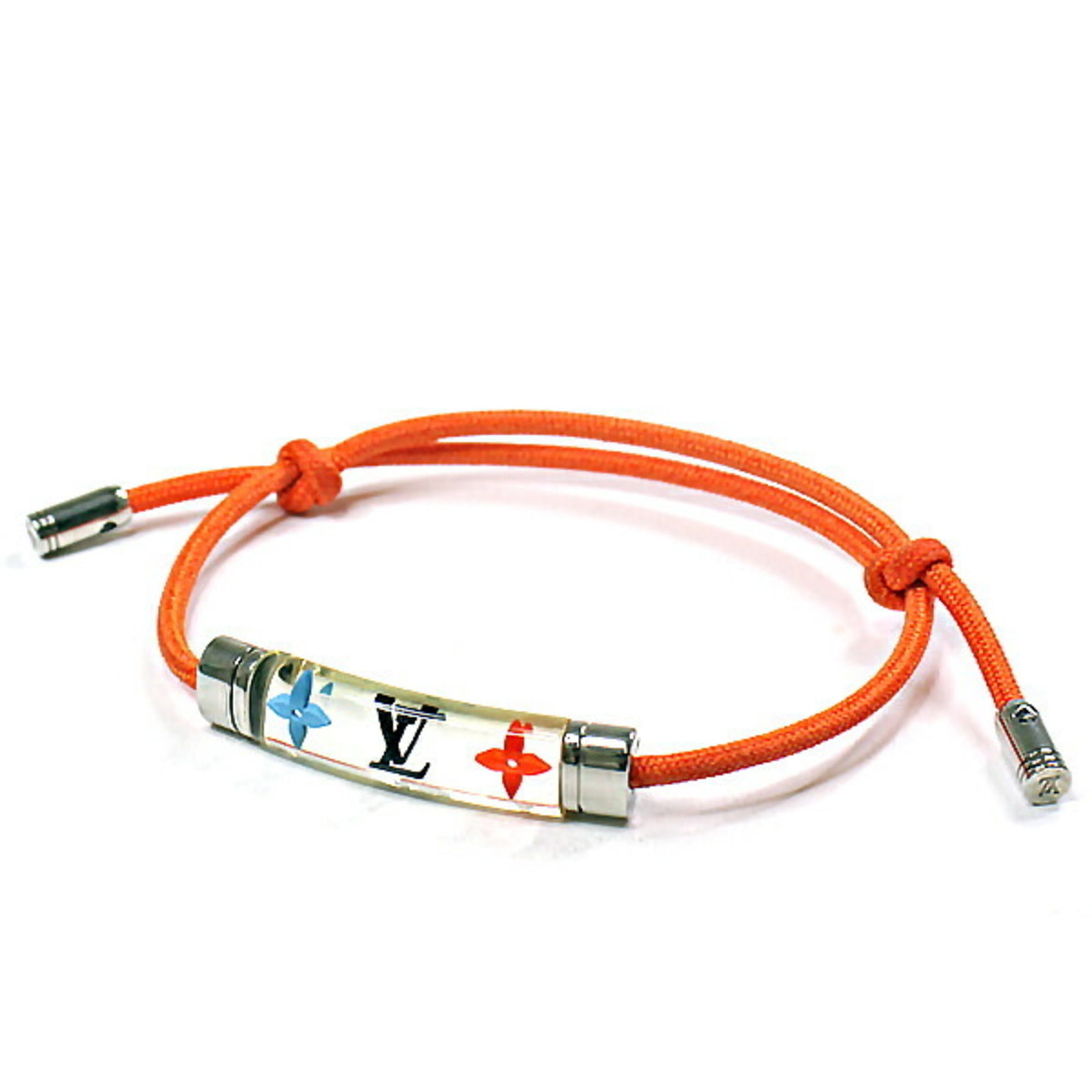 Louis Vuitton LOUIS VUITTON Brassiere LV Inclusion Orange Bracelet M69455 Cord Initial Monogram: Louis Vuitton LOUIS VUITTON Brassiere LV Inclusion Orange Bracelet M69455 Cord Initial Monogram Flower Brand: Louis Vuitton Line: Monogram Country of Origin: Italy Type: Charm bracelet Material: Ename