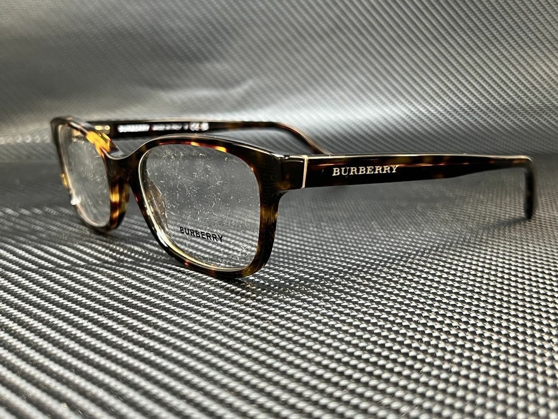 BURBERRY BE2201 3002 Dark Havana Rectangle Womens 52 mm Eyeglasses: BURBERRY BE2201 3002 Dark Havana Rectangle Womens 52 mm Eyeglasses Frame Color: Beige Style: Rectangle Type: Eyeglasses New The BIDHAUS Guarantee: All items in this auction are guaranteed to be 100% a