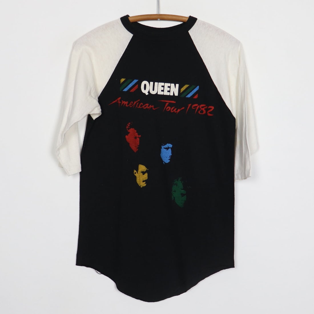 1982 Queen Hot Space Tour Jersey Shirt: 1982 Queen Hot Space Tour Jersey Shirt Original 1982 Queen Hot Space Tour Jersey Shirt. This is a true vintage shirt, not a modern reproduction. Sizes vary so please use measurements for best idea on