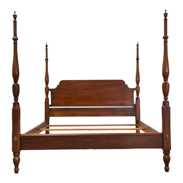 Henkel Harris Solid Cherry Queen Bed Auction