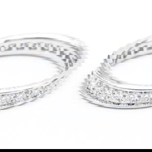 Polished CARTIER Full Eternity Ring Diamond 18K White Gold BF560603: Polished CARTIER Full Eternity Ring Diamond 18K White Gold BF560603 Brand: Cartier Model: full eternity ring Type: Band ring Style: Fashion Gender: Men Women Color: Silver Material: White gold (18K) S